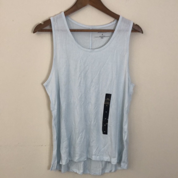 Banana Republic Factory tank top Light Blue super soft lightweight roomy SZ LG - Picture 1 of 7